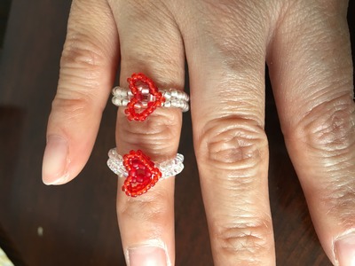 Beaded Heart Ring