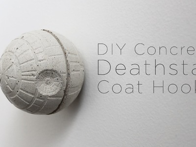 Concrete Death Star Coat Hook