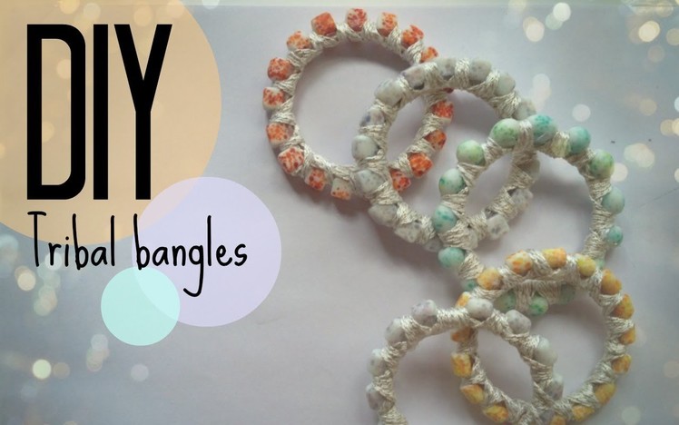 DIY | How to make tribal bangles | CuteNailPolishArt