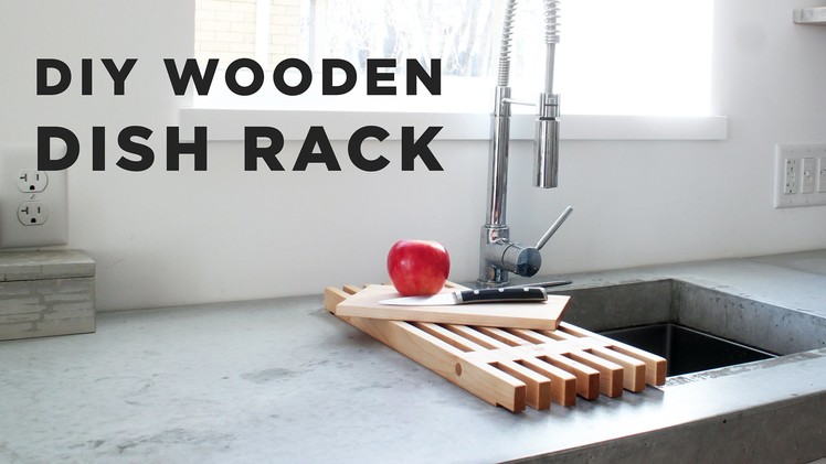 DIY Wooden Dish Rack