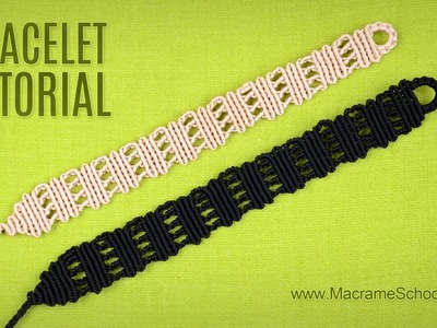 Easy Stripes Bracelet Tutorial | Macrame School