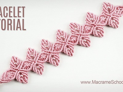 Flower Petal Bracelet Tutorial in Vintage Style | Macrame School