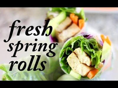 Fresh Vegan Spring Rolls | Cheap Clean Eats