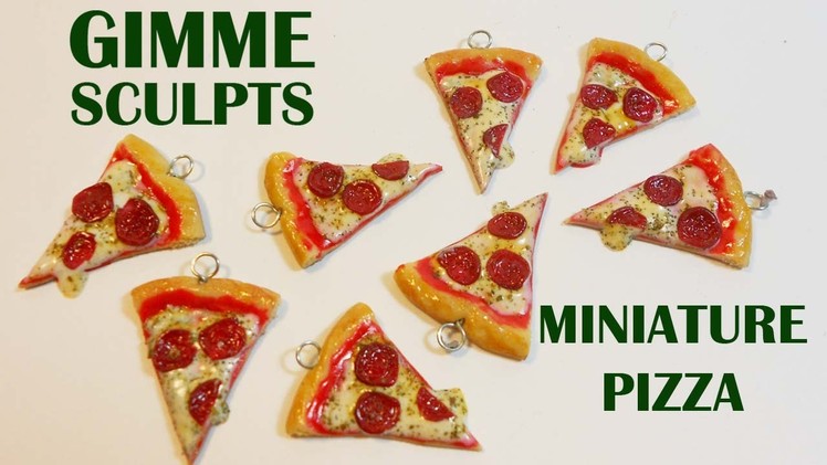 Gimme Sculpts: Polymer clay Pizza charms