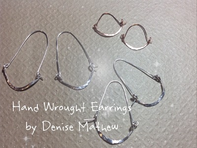 Hand Wrought Dangle Earrings By Denise Mathew