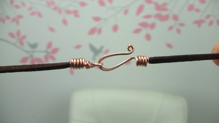 Handmade Wire Hook Clasp for Cord Necklace