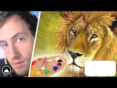 How to draw a LION! Speed Painting with REAL OIL COLOUR! 10 hours TIMELAPSE by Gianmaria Anderle