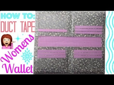 How to Make a Duct Tape Women's Wallet for Beginners!!