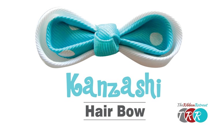 How to Make a Kanzashi Hair Bow - TheRibbonRetreat.com