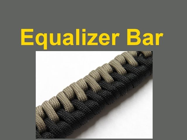 How to make an Equalizer Bar Paracord Bracelet Tutorial (Paracord 101)