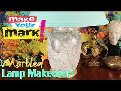 How to:  Marbled Thrift Store Lamp