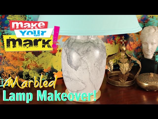 How to:  Marbled Thrift Store Lamp