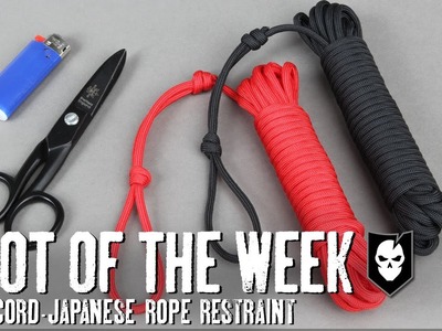 Knot of the Week: Japanese Rope Restraint with Hojo Cord or Hayanawa