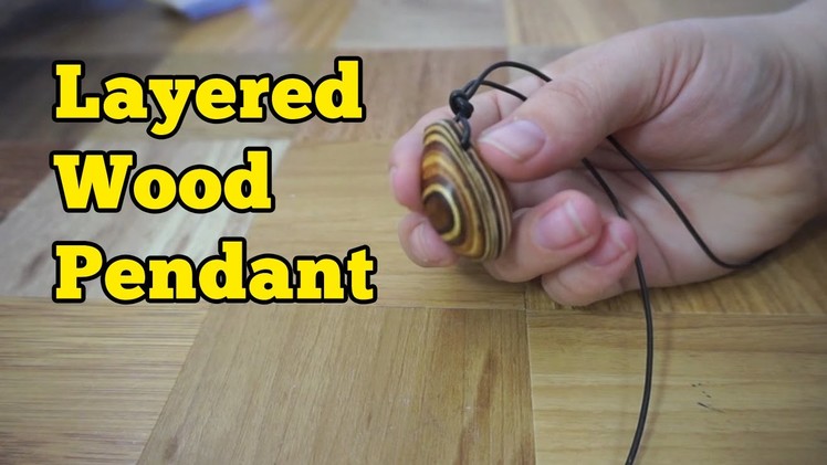 Layered Wood Pendant Necklace | Barb Makes Things #5