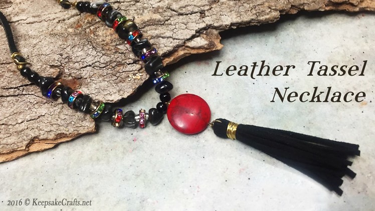 Leather Tassel Necklace Tutorial