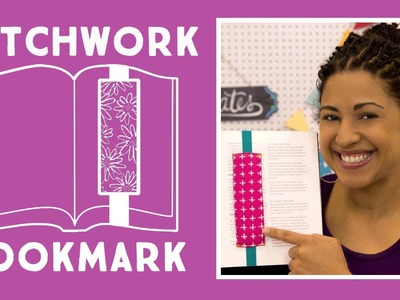Make an Easy Patchwork Bookmark with Elastic and Fabric