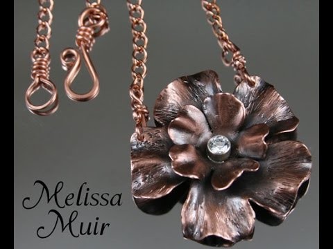 Making a Copper Flower Pendant - From Start to Finish
