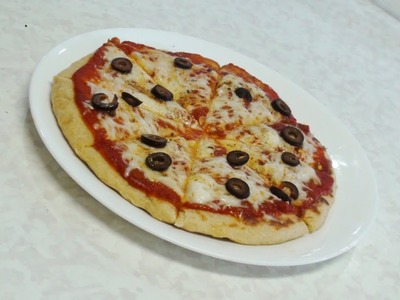 No Oven Pizza - Stove top Pizza - Video recipe by Bhavna