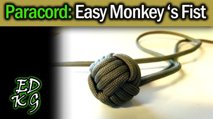 Simple Paracord: Monkey's Fist (EASY 4 pass version)