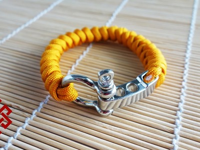 Snake Knot Adjustable Shackle Paracord Bracelet Tutorial