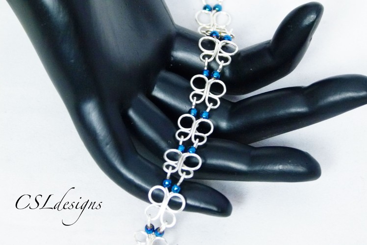 Wirework butterfly gemstone chain ⎮ Make your own chain series