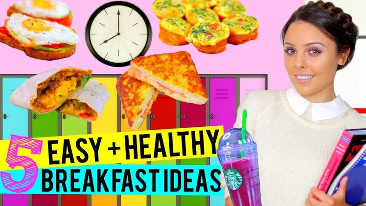 BACK TO SCHOOL: 5 Easy + Healthy Breakfast Ideas for School! | Kristi-Anne Beil