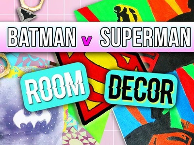 BATMAN v SUPERMAN ROOM DECOR. Made By Shae