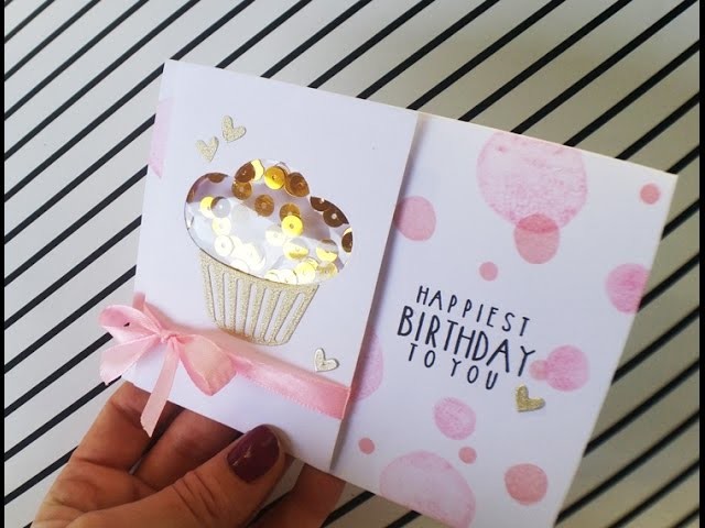 Birthday Cupcake Shaker Card