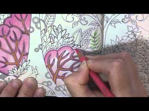 Colouring Tutorial: Pencil Blending and Choosing Colours Chat. Enchanted Forest.