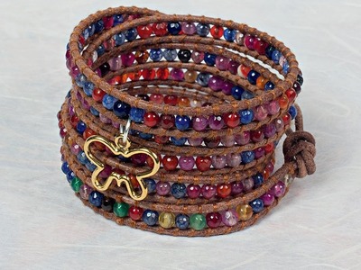 Design 3: The Frangipani Wrap Bracelet