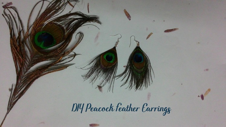 DIY Peacock Feather Earrings | Jewelry Series | Craftziners # 15