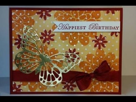 Greeting card with easy Emboss Resist technique
