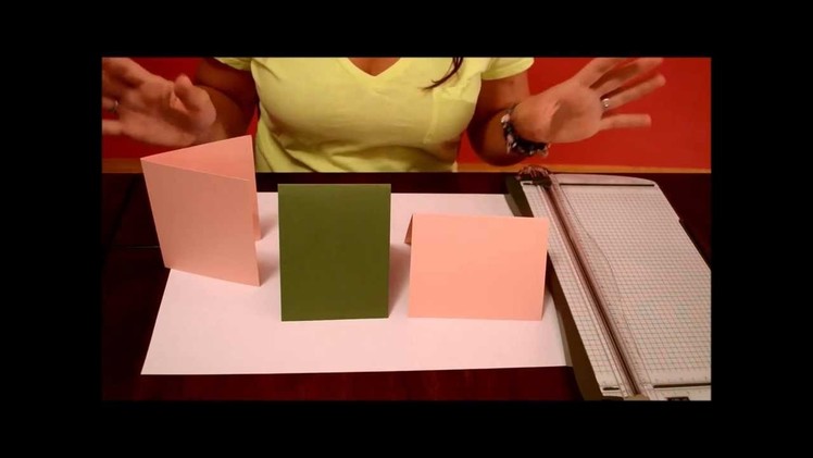 How To Card Making - Basic Size & Folds