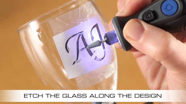 How To Etch a Wine Glass With the Dremel Micro