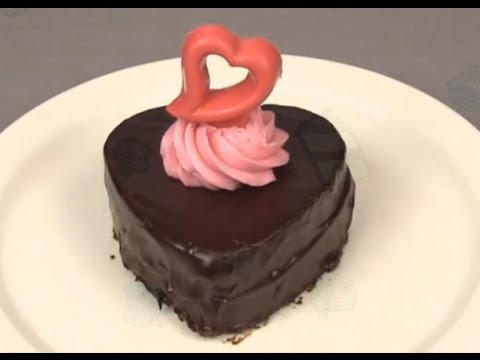 How to make the heart shaped chocolate Valentine's Cake