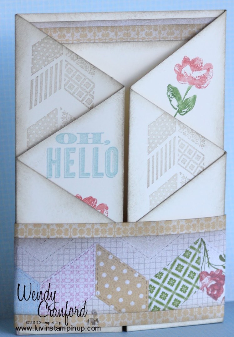 Luvin Life Fridays Stampin Up Zig Zag Card