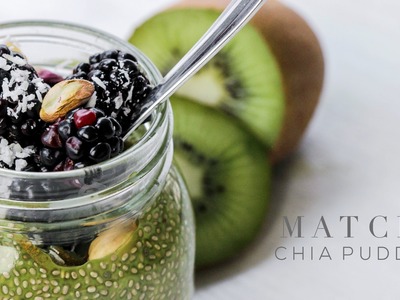 Matcha Chia Pudding Breakfast Jar | Recipe