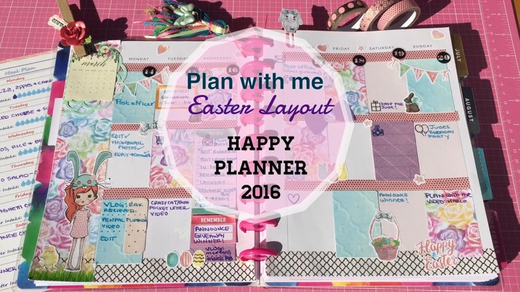 Plan With Me ♥ NEW Happy Planner March 2016 Week 3 Easter Layout| I'm A Cool Mom