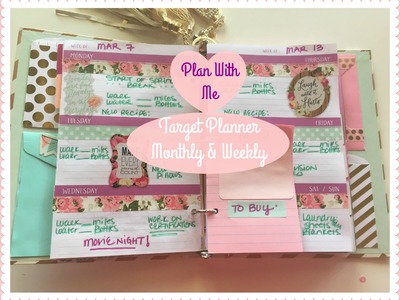 Plan With Me! Target Dollar Spot Planner | MONTHLY & WEEKLY!!