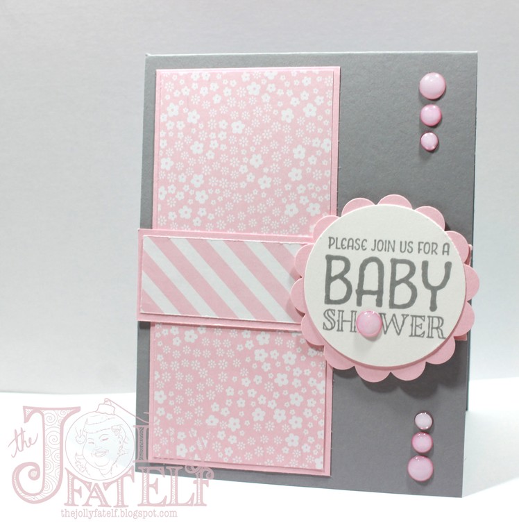 Saturdays with Stampin Up! Baby Shower Invitation Part 3