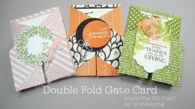 Stampin' Up! Happy Haunting Double Fold Gate Card by Dawn O
