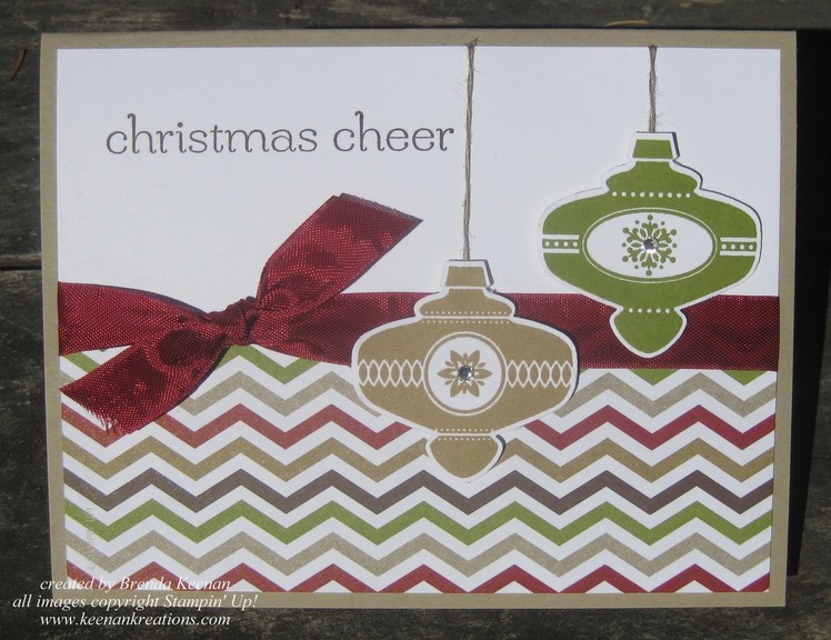 Super easy Stampin' Up! Christmas card