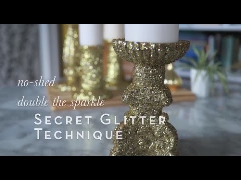 Super Secret Glitter Technique Using Tacky Glue