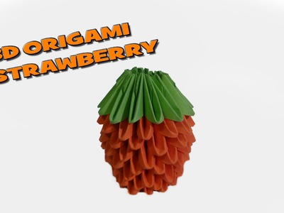 3D Origami- Strawberry Tutorial HD (Origami World) ᴴᴰ