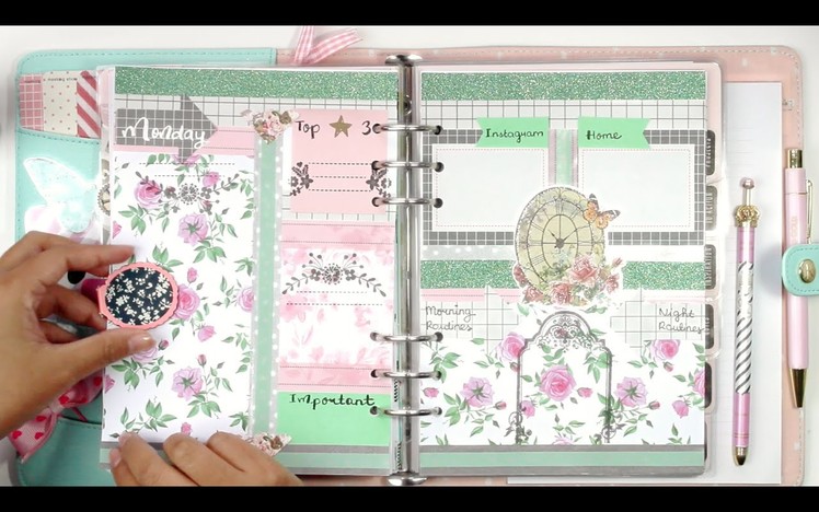 #5 How I set up my daily pages for my kikki.K Planner | DECORATE WITH ME | Filomioz