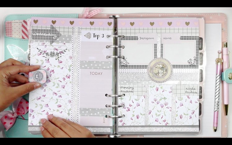 #7 How I set up my daily pages for my kikki.K Planner | DECORATE WITH ME | Filomioz