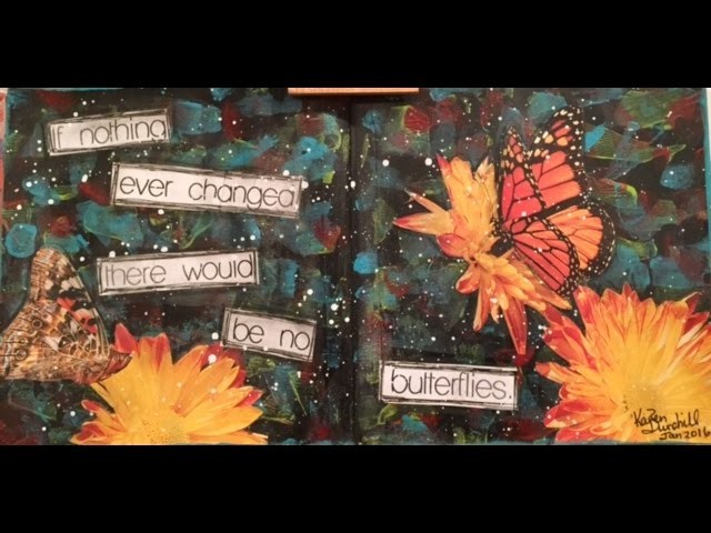 Art Journal Tutorial: Back to Basics Series Page 2 :" If Nothing Changed"