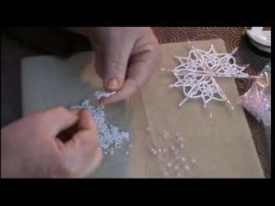 Beaded snowflake. full tutorial.
