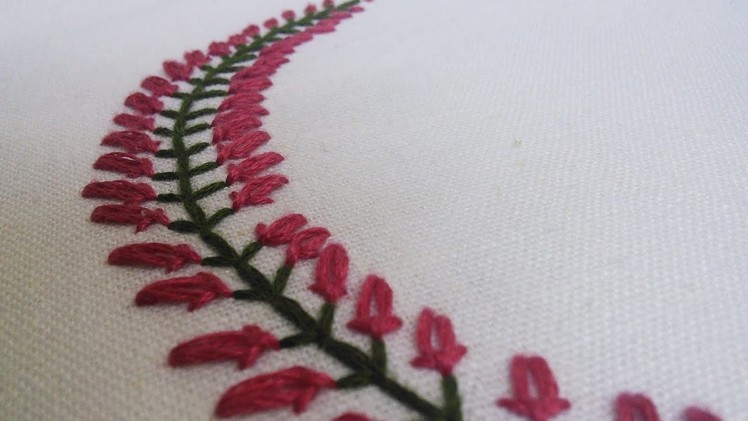 Beautiful Embroidery Pattern for Collars, Baby pillow cases etc.  | HandiWorks #35