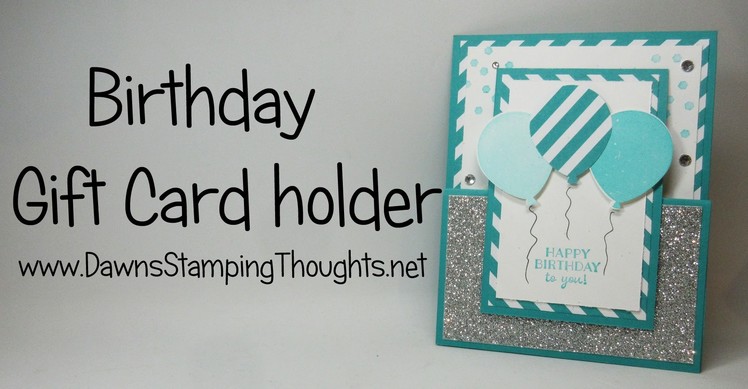 Birthday Gift Card Holder with Party Pants  stamp set from Stampin'Up!